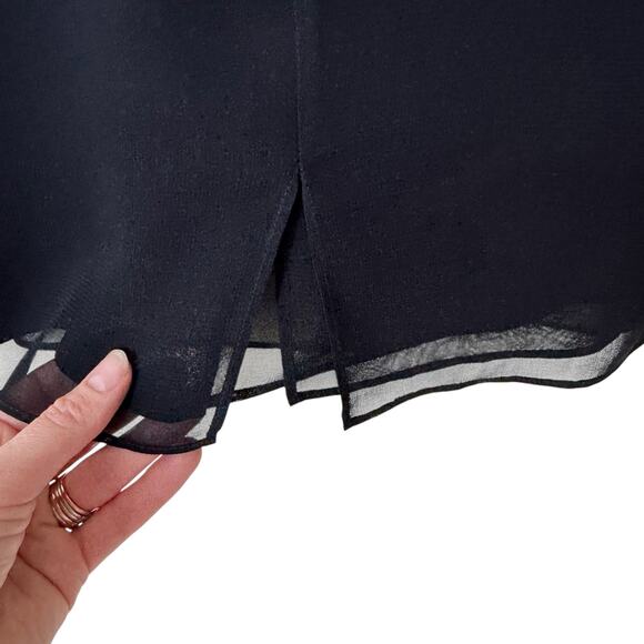 NITYA Double Layered Keyhole Sleeveless Blouse Size 38 - Picture 3 of 9